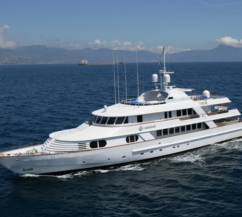 From Above Aspect Aboard Yacht KANALOA