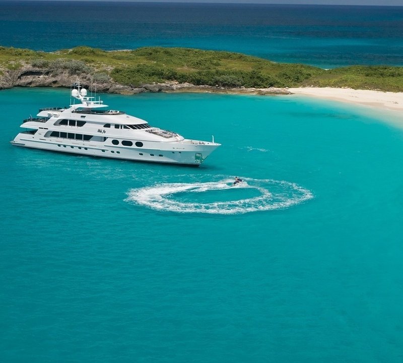 From Above Aspect Aboard Yacht LADY JOY