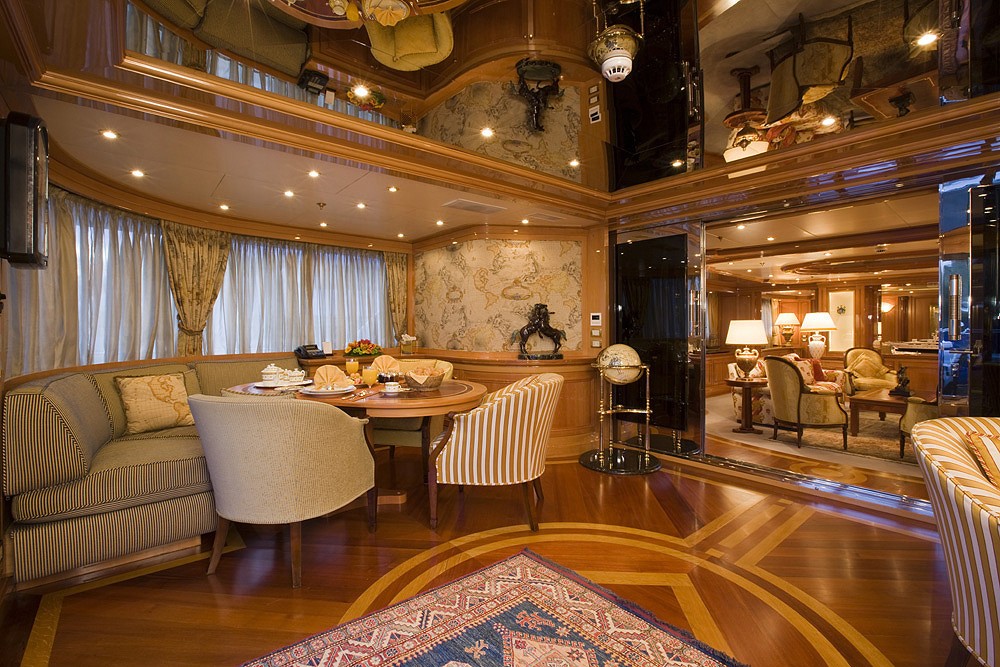 Saloon Aboard Yacht LADY ANN MAGEE
