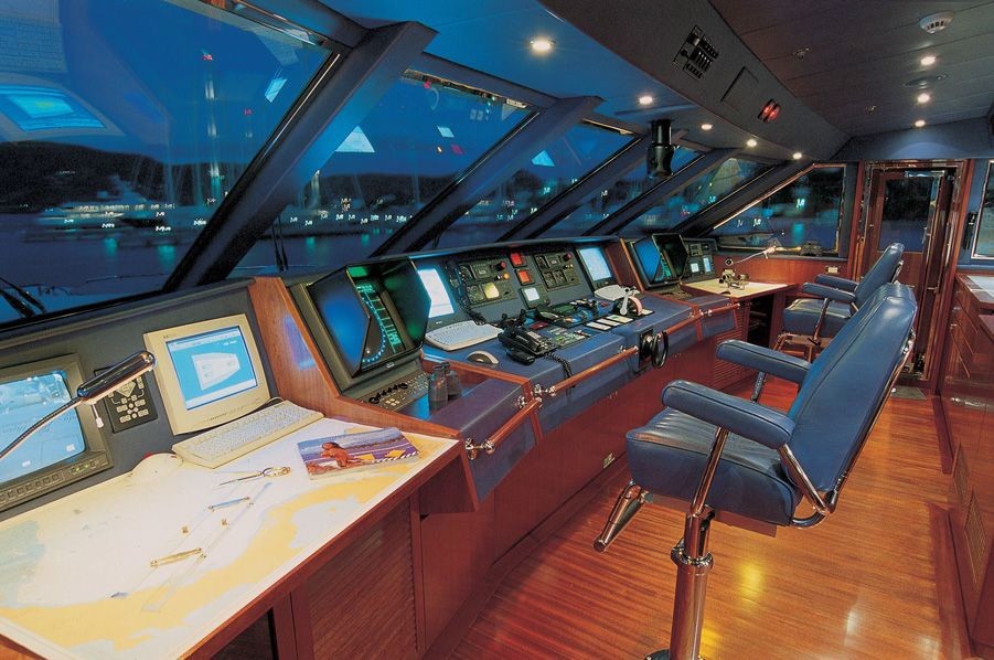 Pilot House On Yacht LADY ANN MAGEE