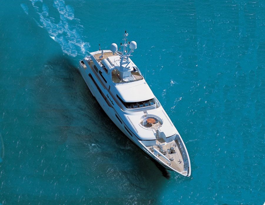 From Above Aspect On Yacht LADY ANN MAGEE