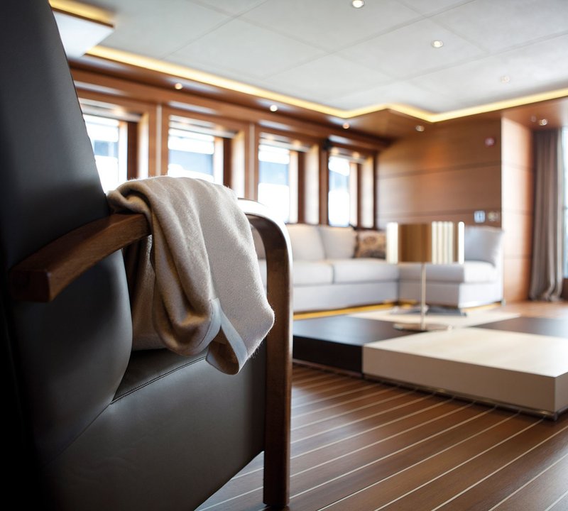 Close Up: Yacht ZALIV III's Saloon Captured
