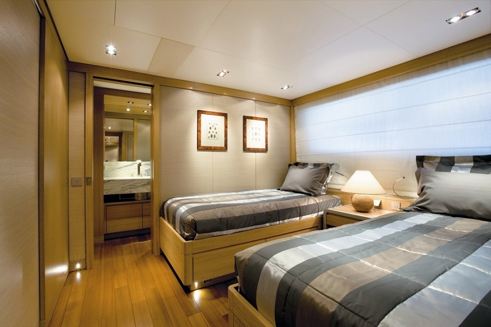 Twin Bed Cabin On Board Yacht EXUMA