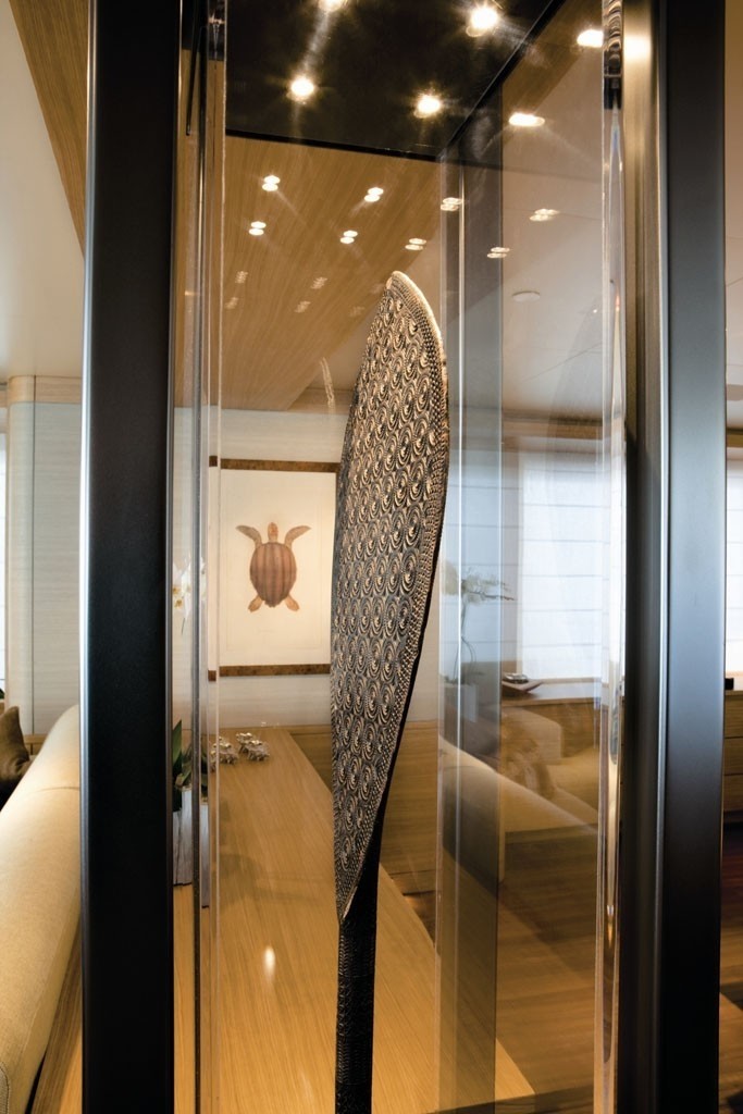 Saloon Close Up On Board Yacht EXUMA