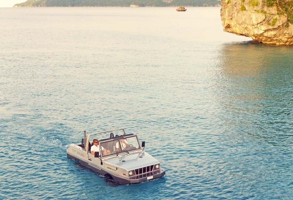 Amphibious 4x4 Sea On Board Yacht EXUMA