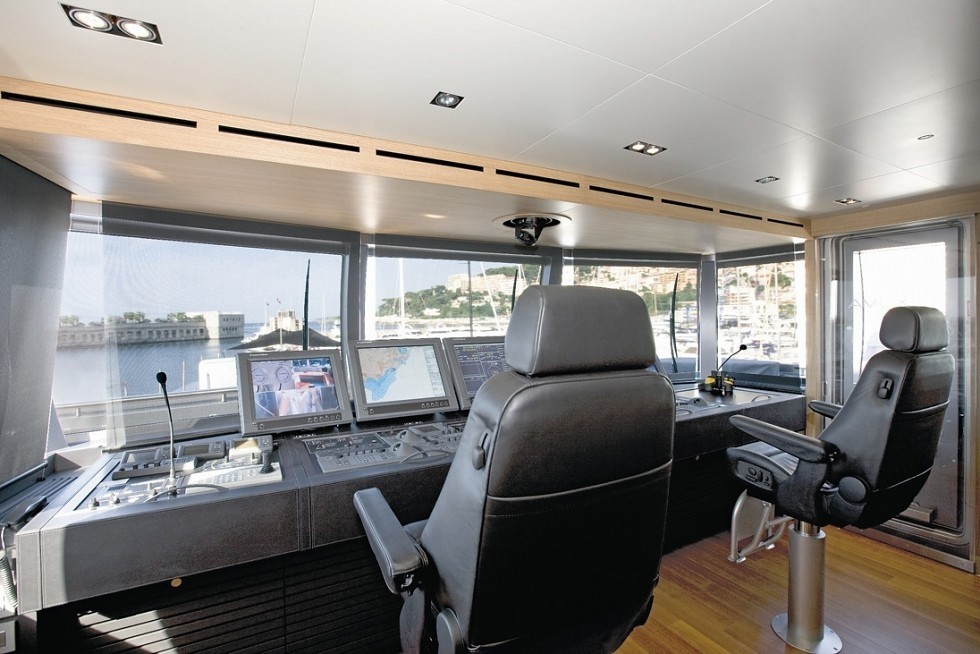 Wheel House On Board Yacht EXUMA