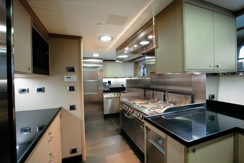Ship's Galley On Board Yacht EXUMA