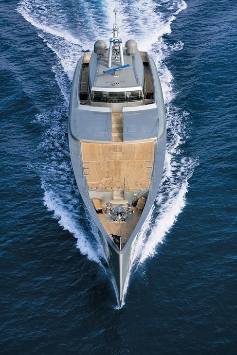 Ship's Bow Aspect On Board Yacht EXUMA