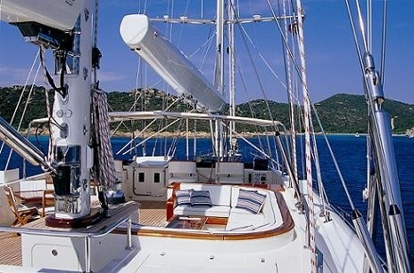 Fly-bridge Sitting On Board Yacht IS A ROSE