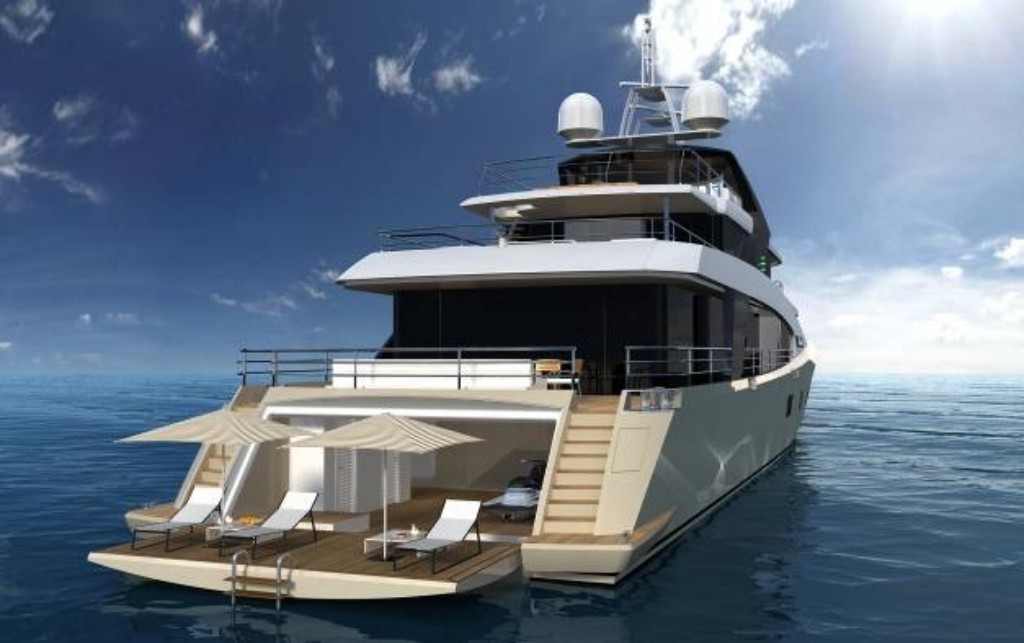 Beach Beachclub: Yacht LA PELLEGRINA's Artist Rendering Photograph