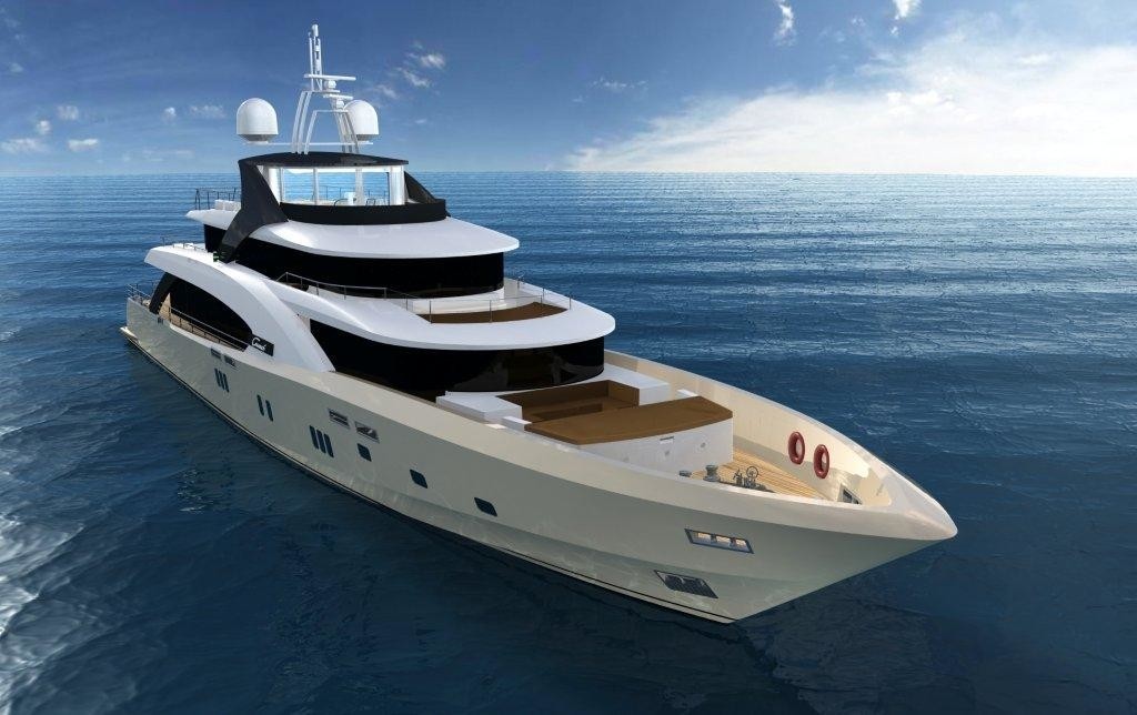 Forward: Yacht LA PELLEGRINA's Artist Rendering Captured