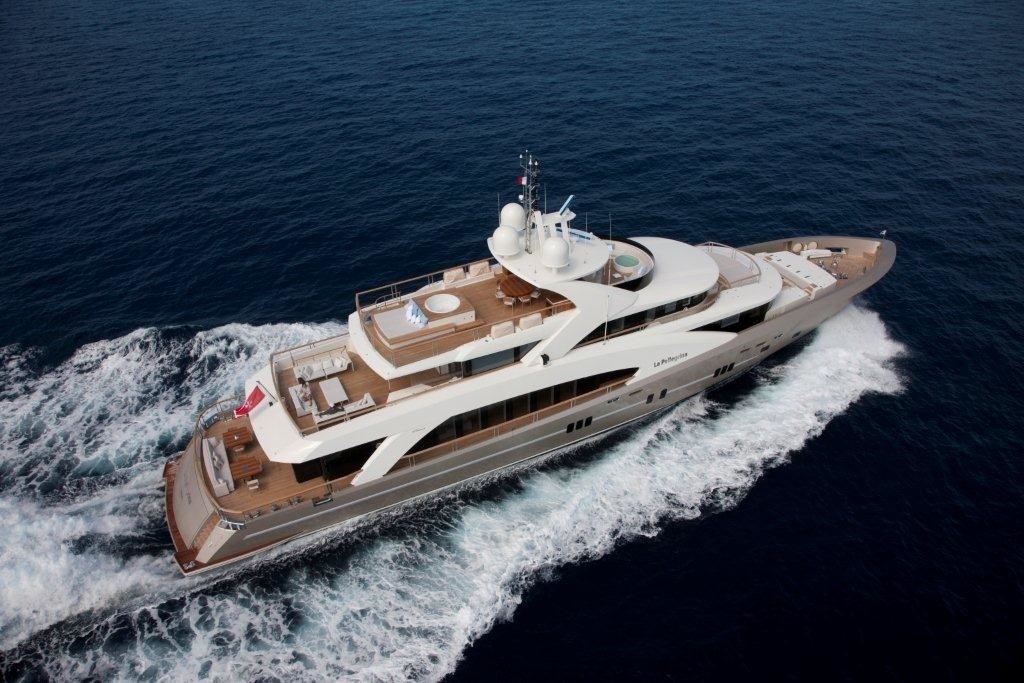 From Above Aspect On Board Yacht LA PELLEGRINA