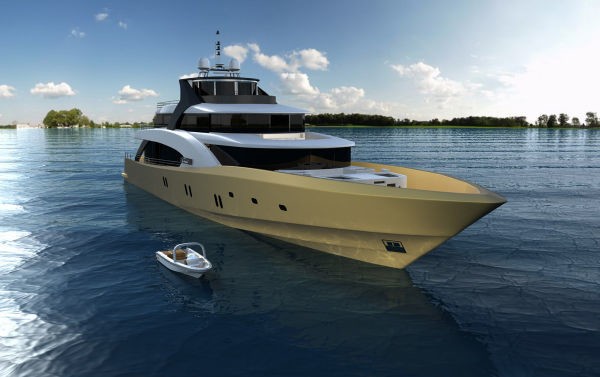 Ship's Tender: Yacht LA PELLEGRINA's Artist Rendering Captured