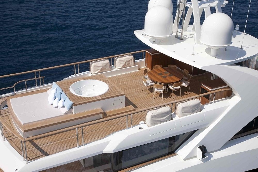 Sun Deck Aboard Yacht LA PELLEGRINA