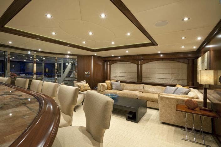 Sky-lounge Drinks Bar On Board Yacht WHEELS