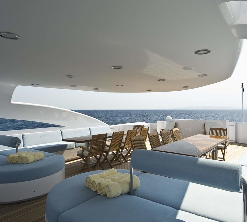 Sunbeds On Board Yacht O'NEIRO