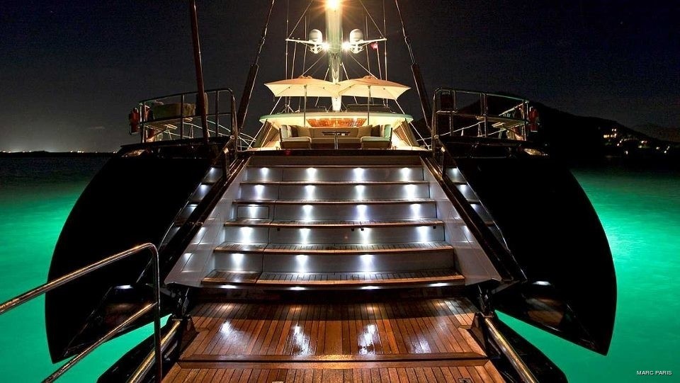 Deck Evening Aboard Yacht PRANA