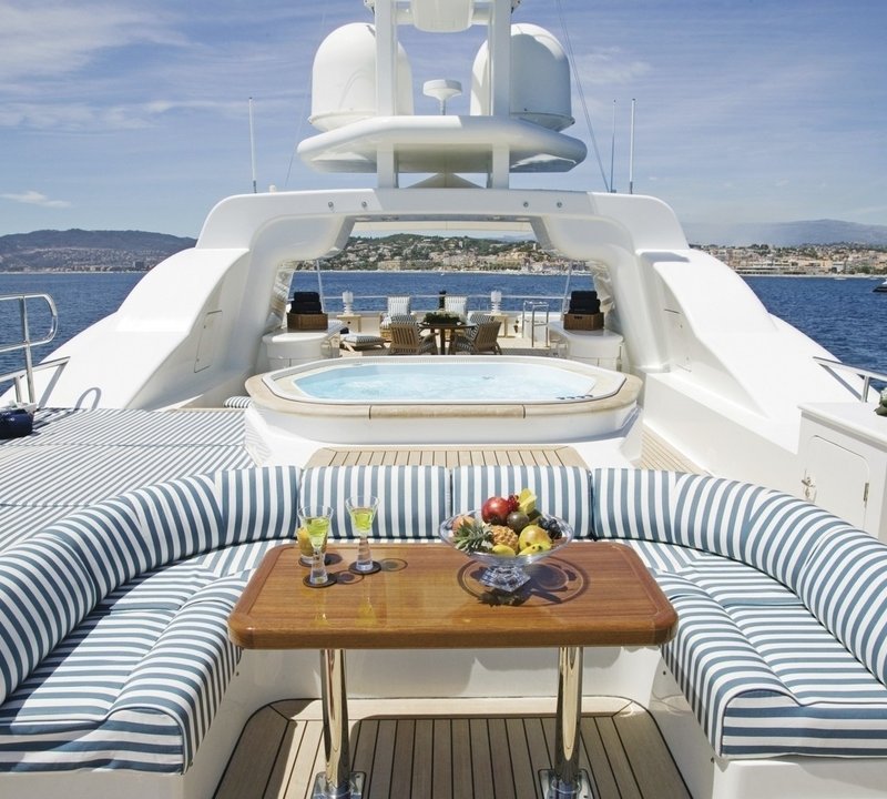 Sun Deck Aboard Yacht DEJA TOO