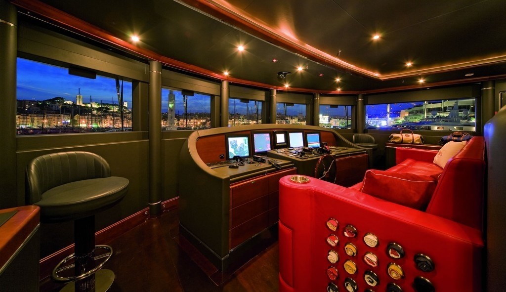 Wheel House On Yacht LATITUDE
