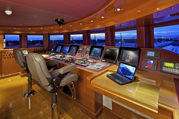 Fly-bridge On Board Yacht MIA RAMA