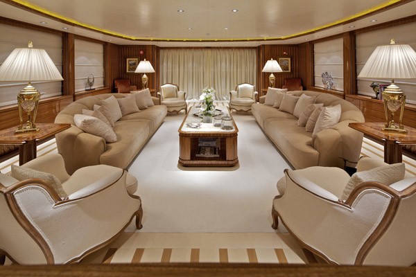 Saloon Aboard Yacht MIA RAMA