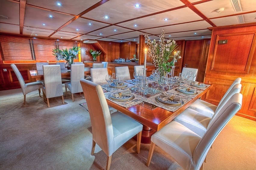 Eating/dining Tables On Yacht SANSSOUCI STAR