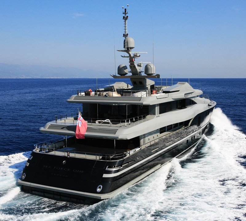 Aft: Yacht SEA FORCE ONE's Cruising Captured