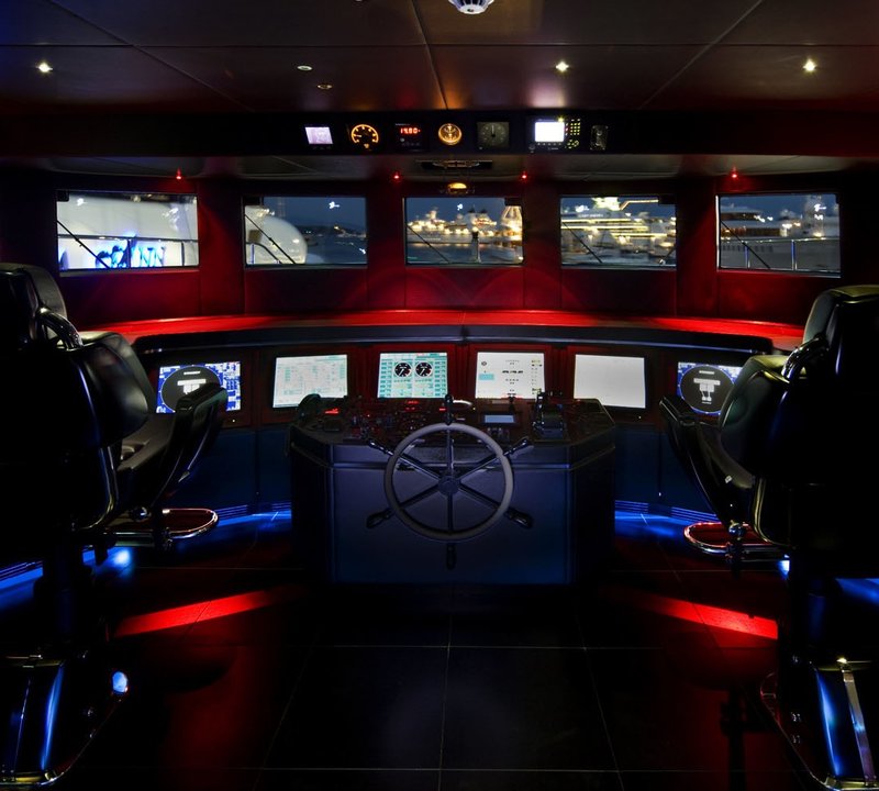 Bridgedeck Aboard Yacht SEA FORCE ONE