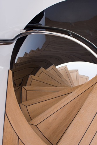 Stairway On Board Yacht SYNA