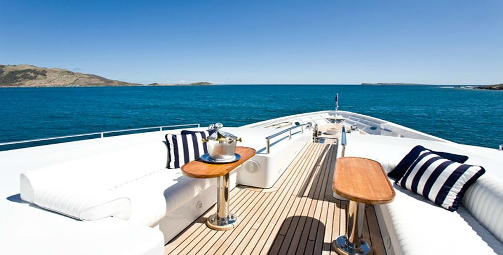 Sun Deck Aboard Yacht TE MANU