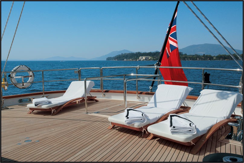 Sunshine Lounging On Yacht PARSIFAL III