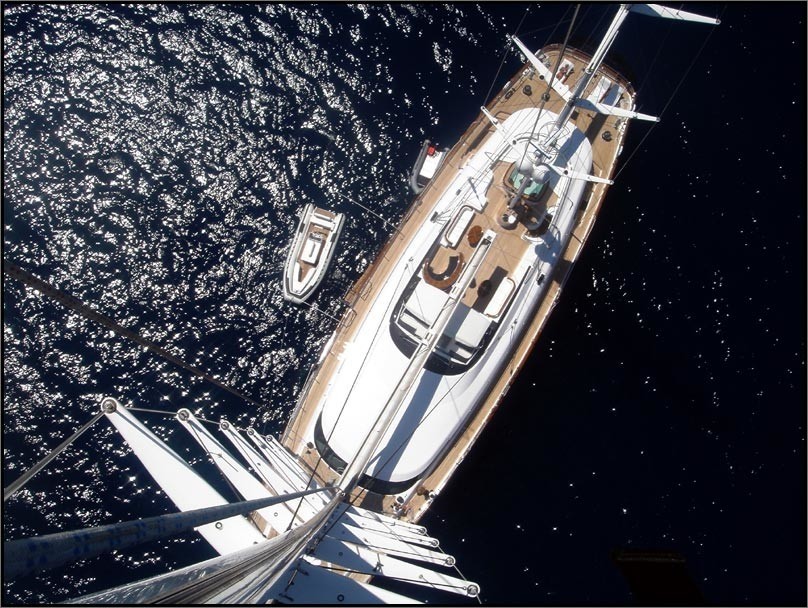 Above Aboard Yacht PARSIFAL III
