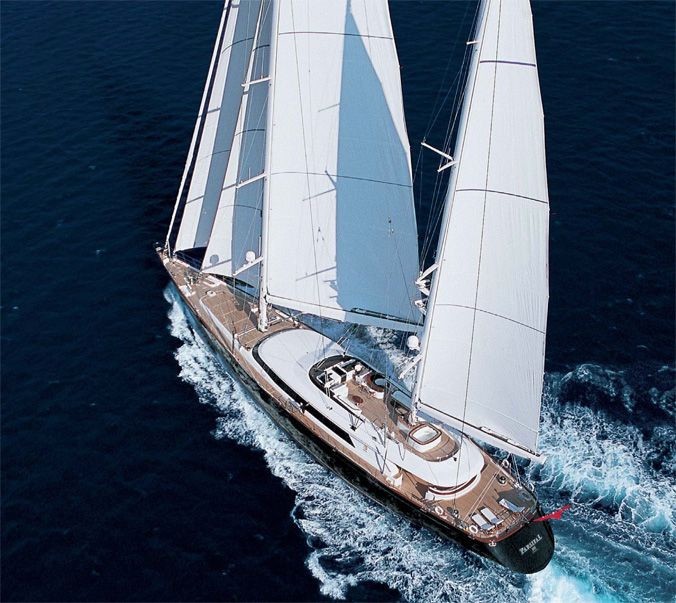 From Above Aboard Yacht PARSIFAL III