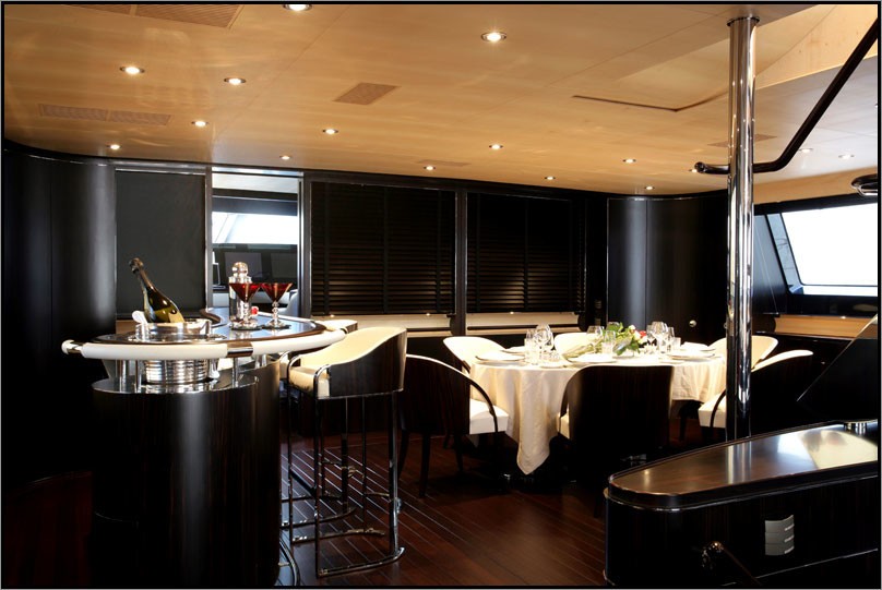 Drinks Bar Aboard Yacht PARSIFAL III