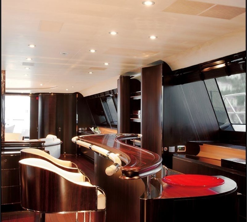 Inside Drinks Bar Aboard Yacht PARSIFAL III