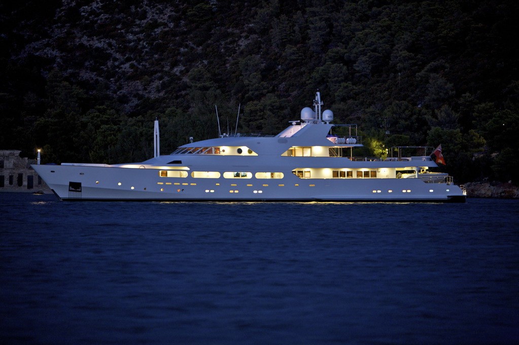 Evening Overview Aboard Yacht ACHILLES