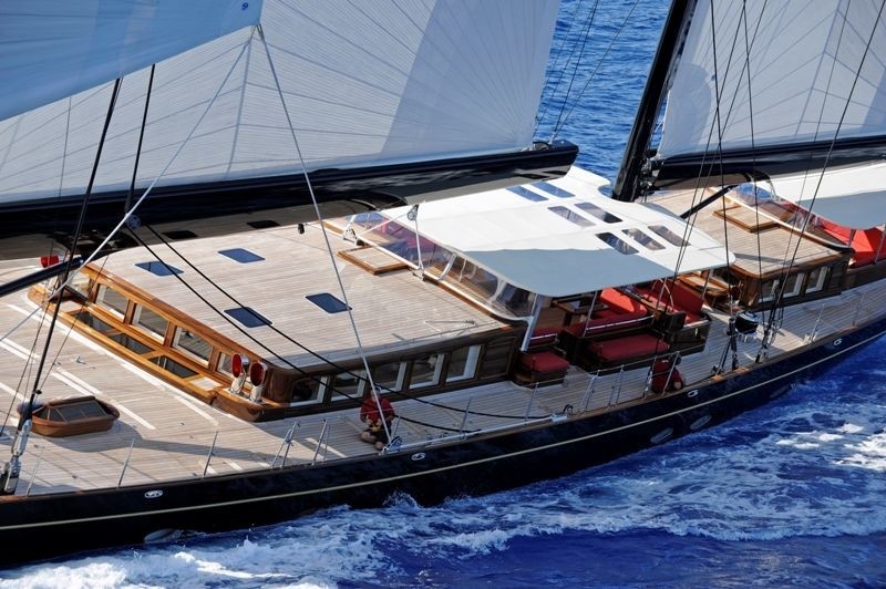 Deck Aspect: Yacht MARIE's Cruising Pictured