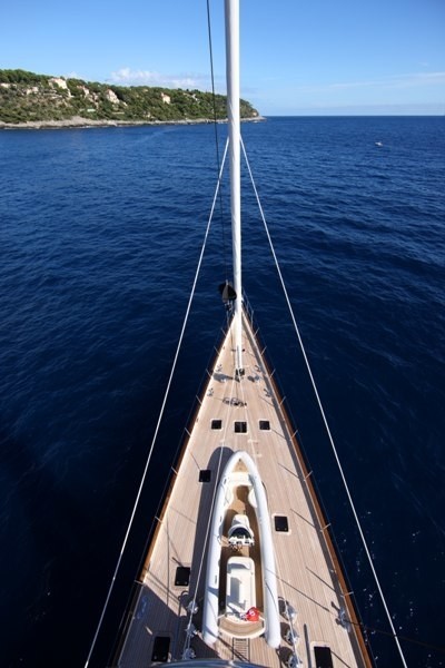 Ship's Bow: Yacht MARIE's Above Pictured