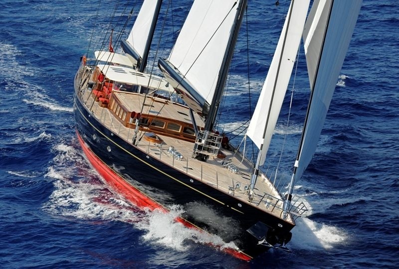 Forward Aspect: Yacht MARIE's Cruising Pictured