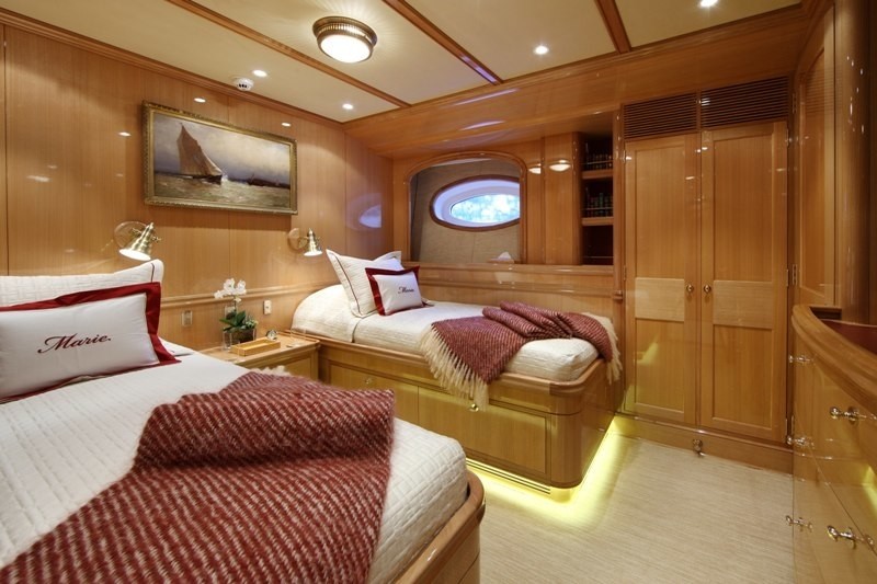 Twin Bed Cabin Aboard Yacht MARIE