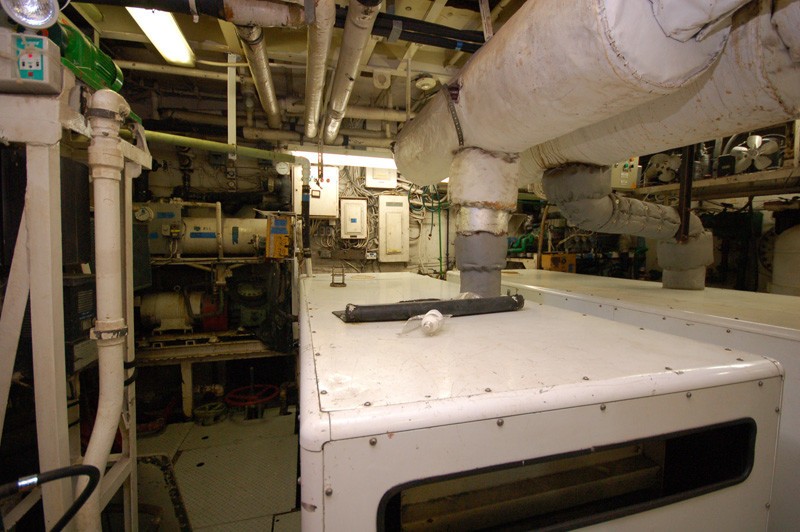 Engine Area On Yacht STARGAZER