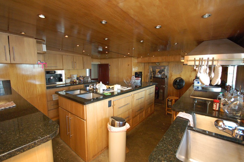 Ship's Galley On Board Yacht STARGAZER