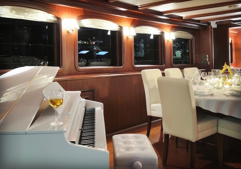 Music Piano On Board Yacht REGINA