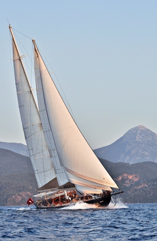 With Full Sailing On Yacht REGINA
