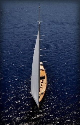From Above: Yacht REGINA's Forward Aspect Pictured