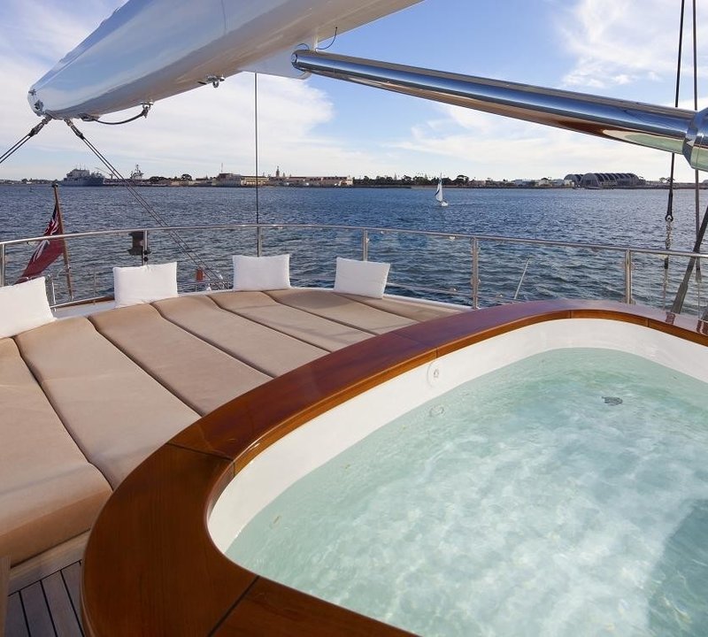 Jacuzzi Pool Aboard Yacht ZENJI