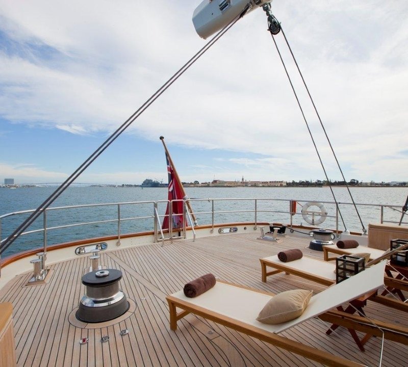 Deck Lounging Aboard Yacht ZENJI
