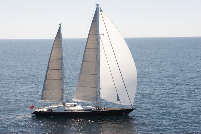 From Above Aspect On Yacht ZENJI
