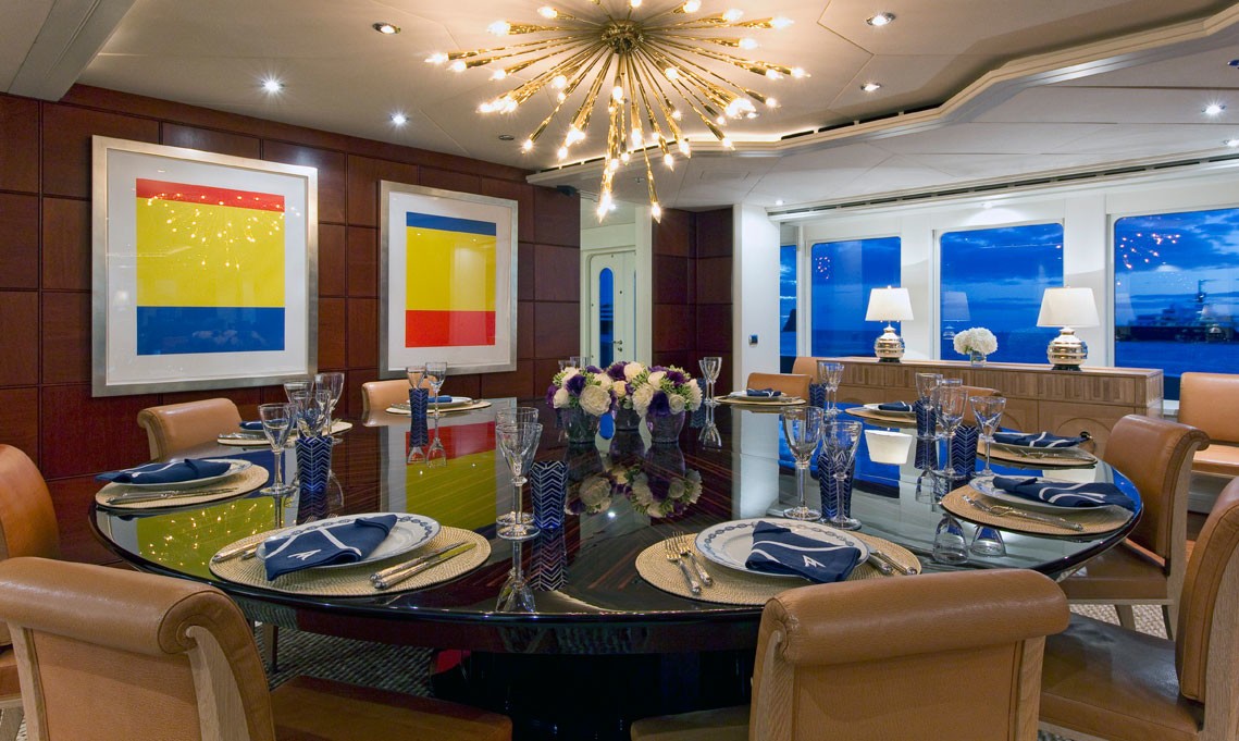 Furniture: Yacht DIAMOND A's Formal Eating/dining Pictured