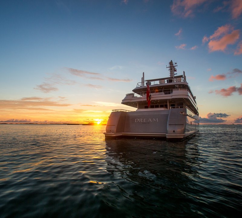 Yacht DREAM by Abeking & Rasmussen - Aft Shot at Sunset